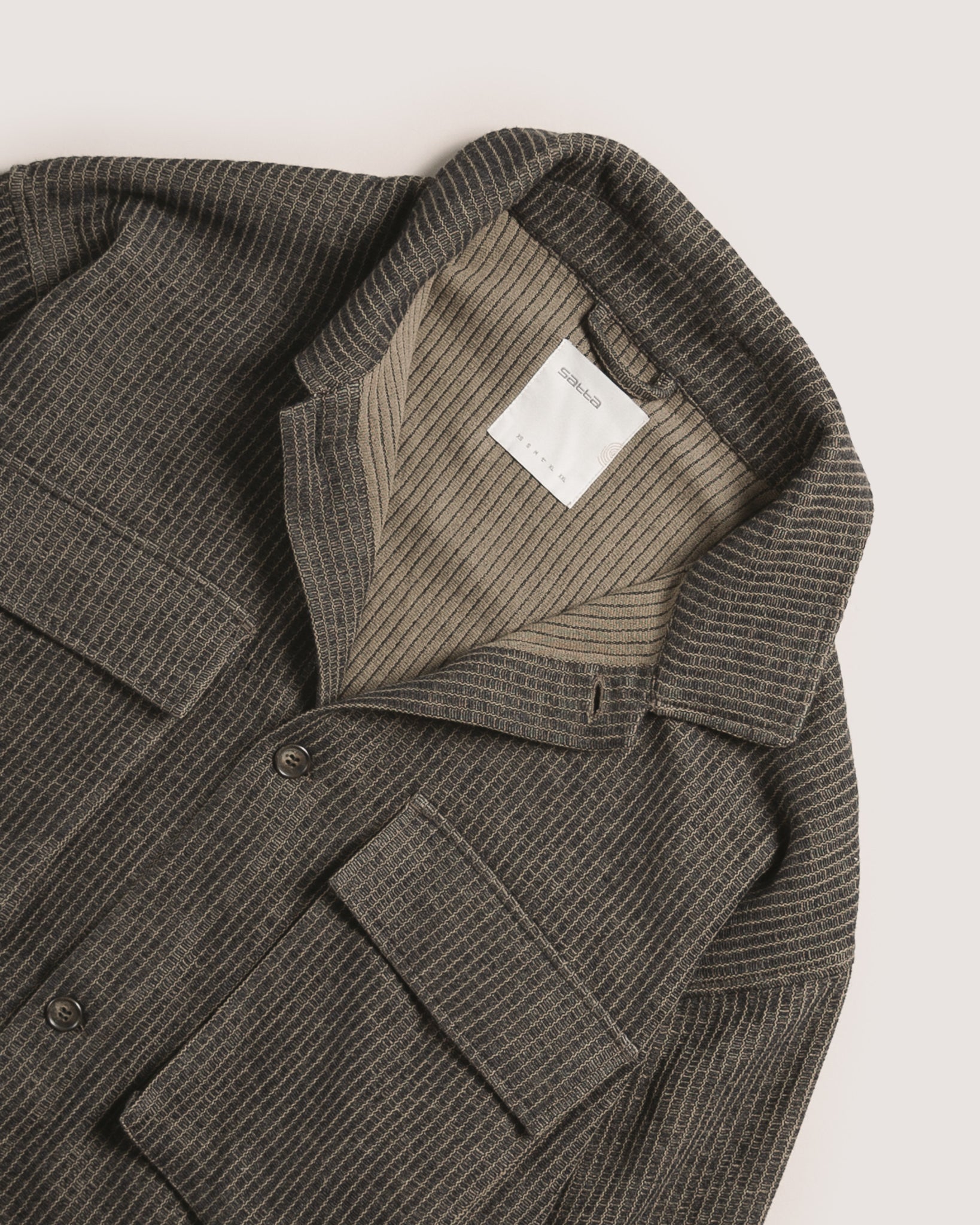Satta | Box Overshirt - Graphite / Olive