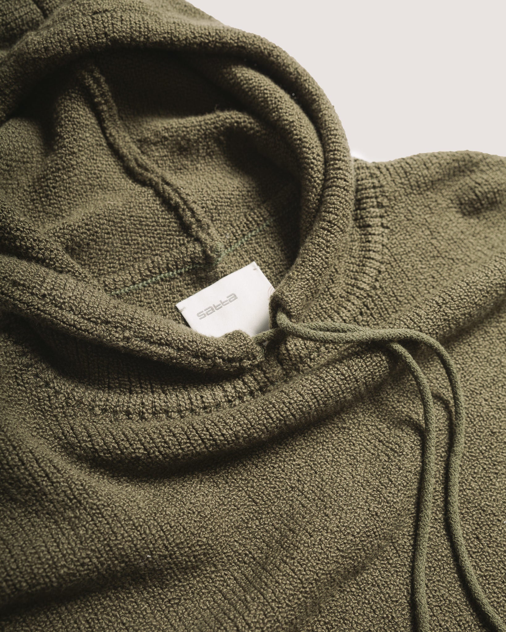 Satta | Knitted Hood - Dark Olive