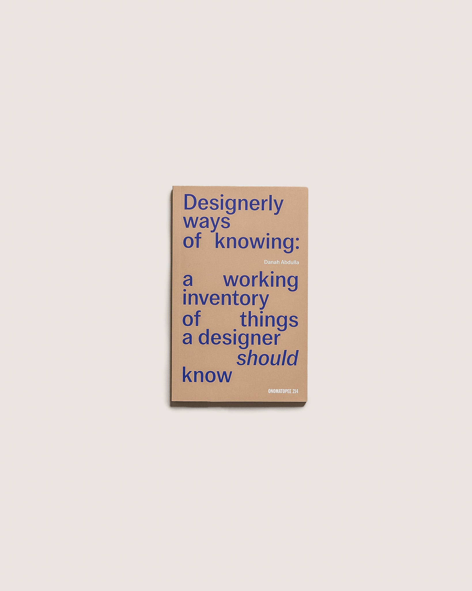 Satta | Designerly ways of knowing