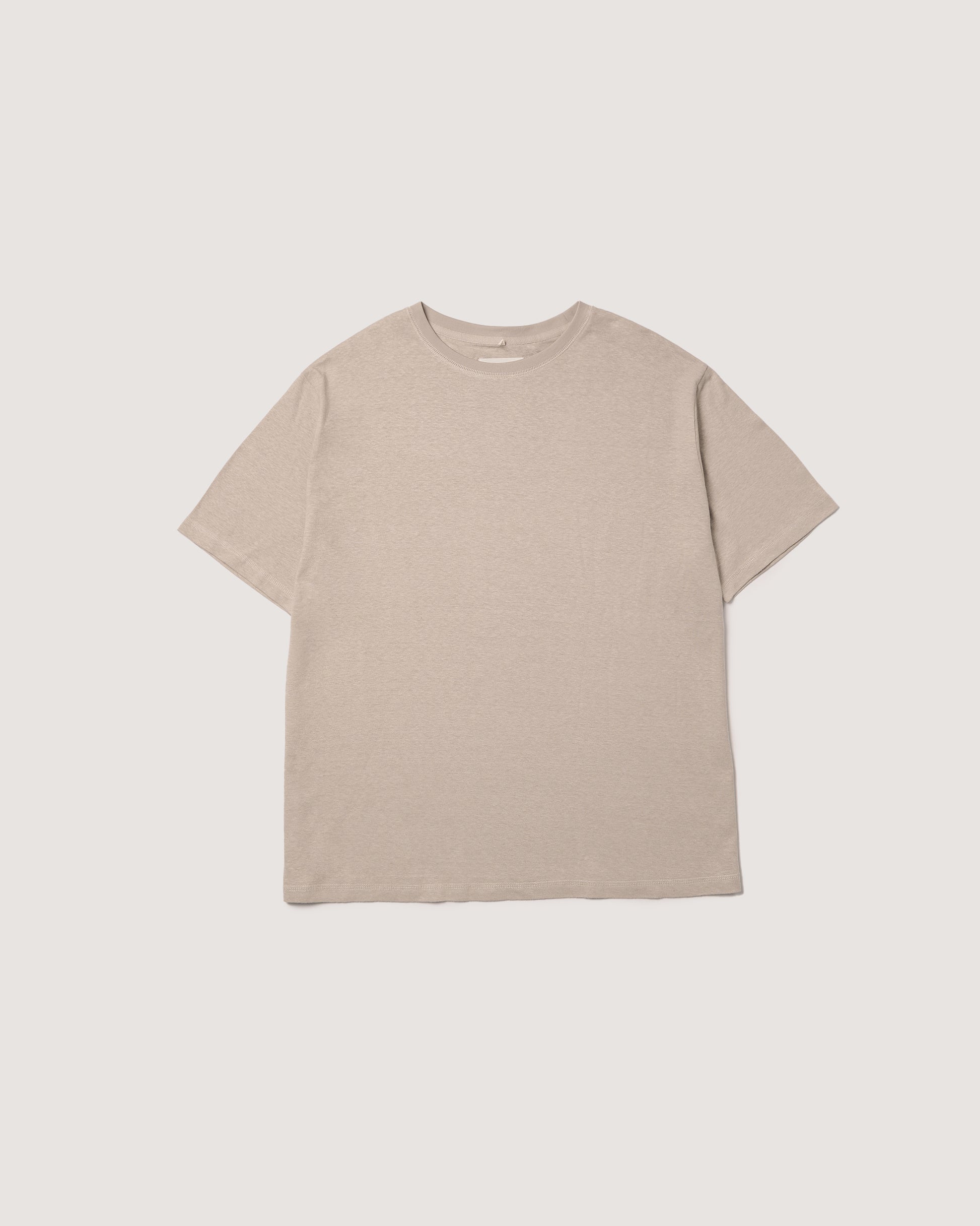 Satta Hemp Flatlock Tee - Stone