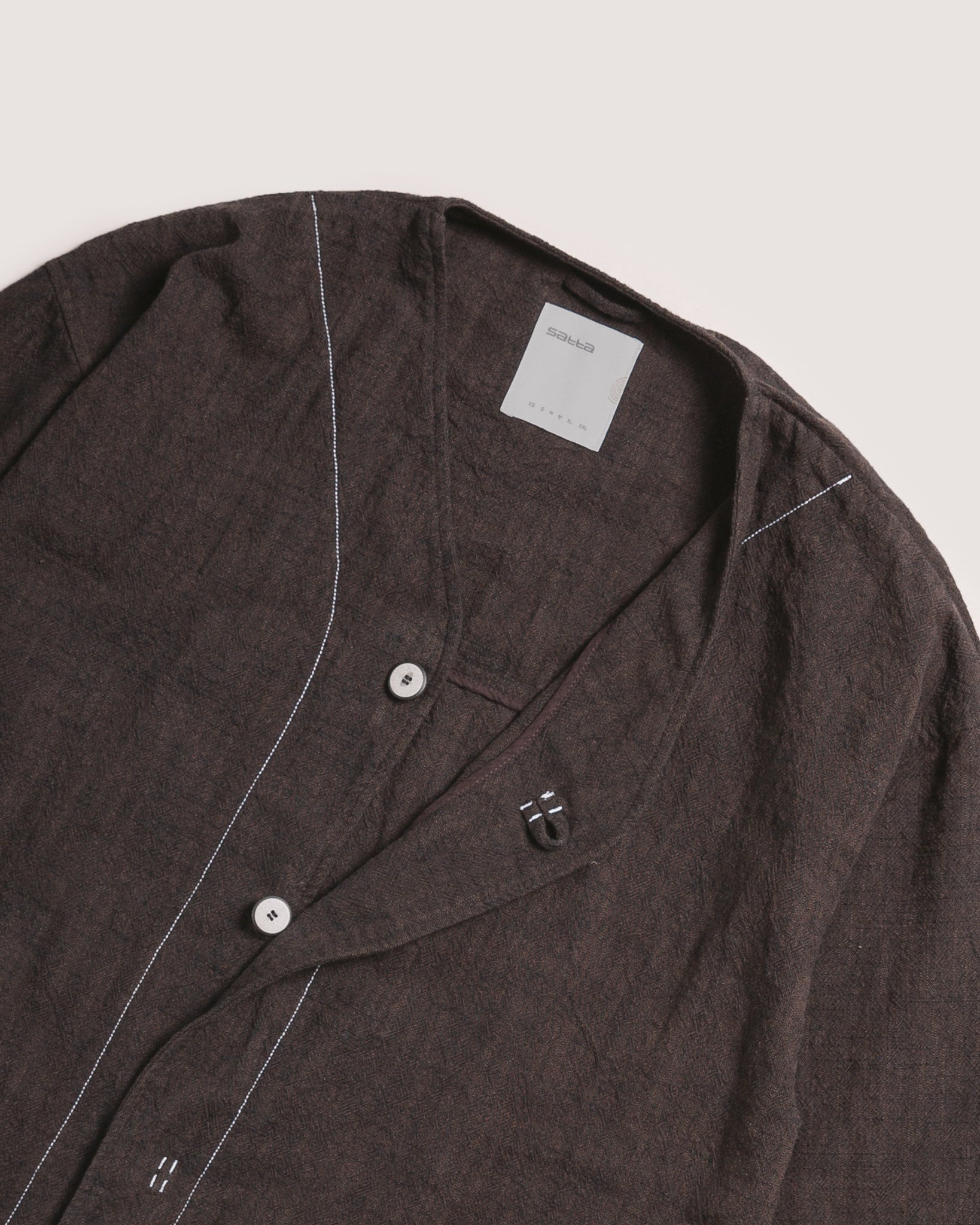 Baseball Collar Layer - Speckled Brown
