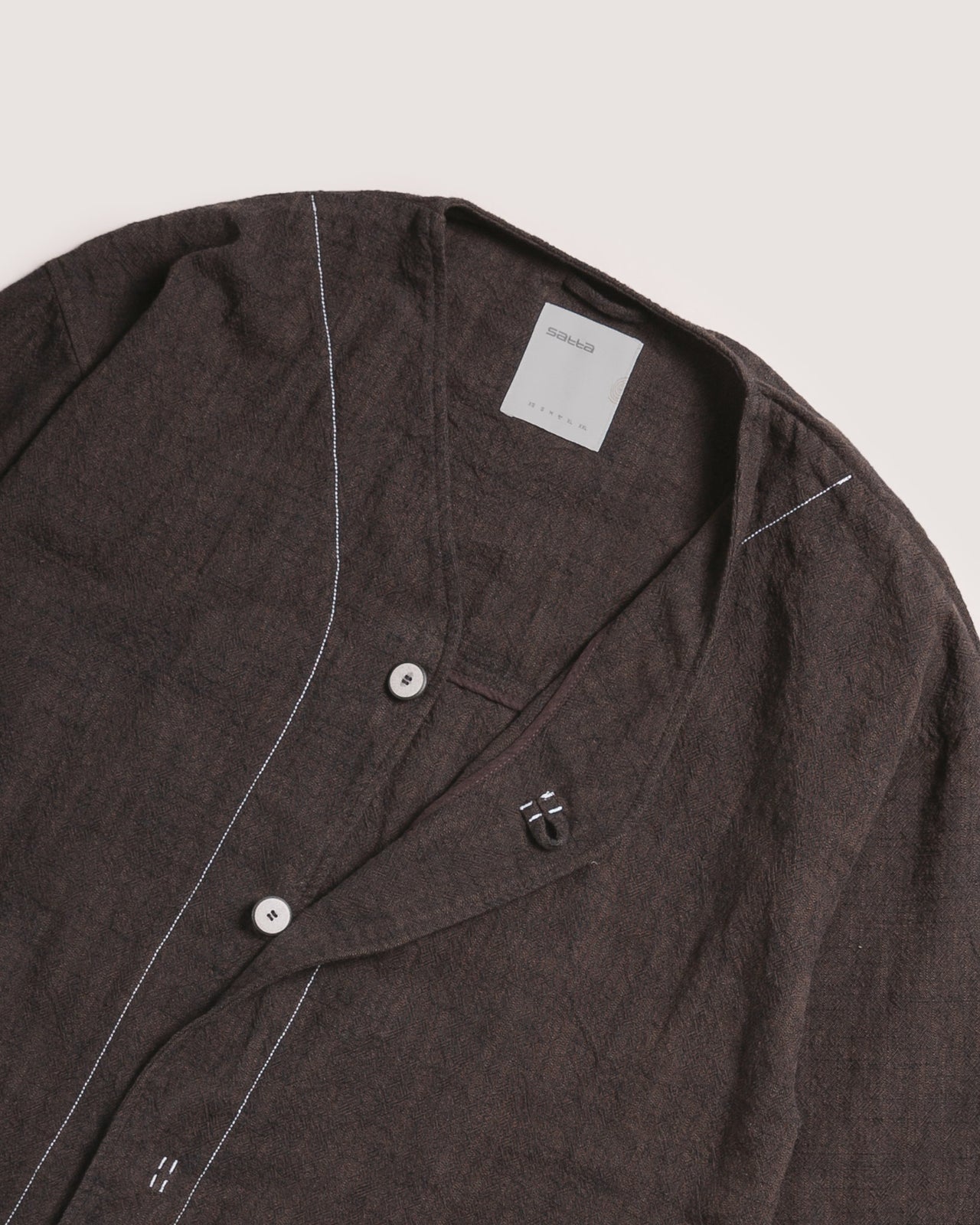 Satta | Baseball Collar Layer - Speckled Brown