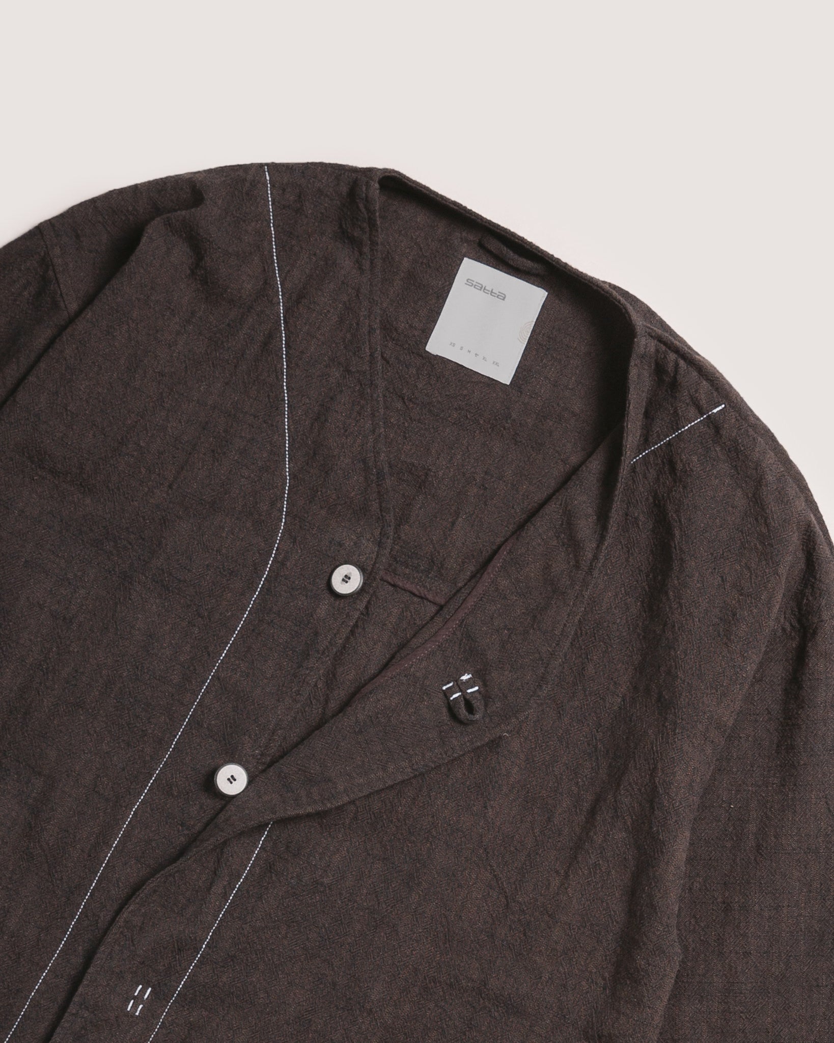 Satta Baseball Collar Layer - Speckled Brown