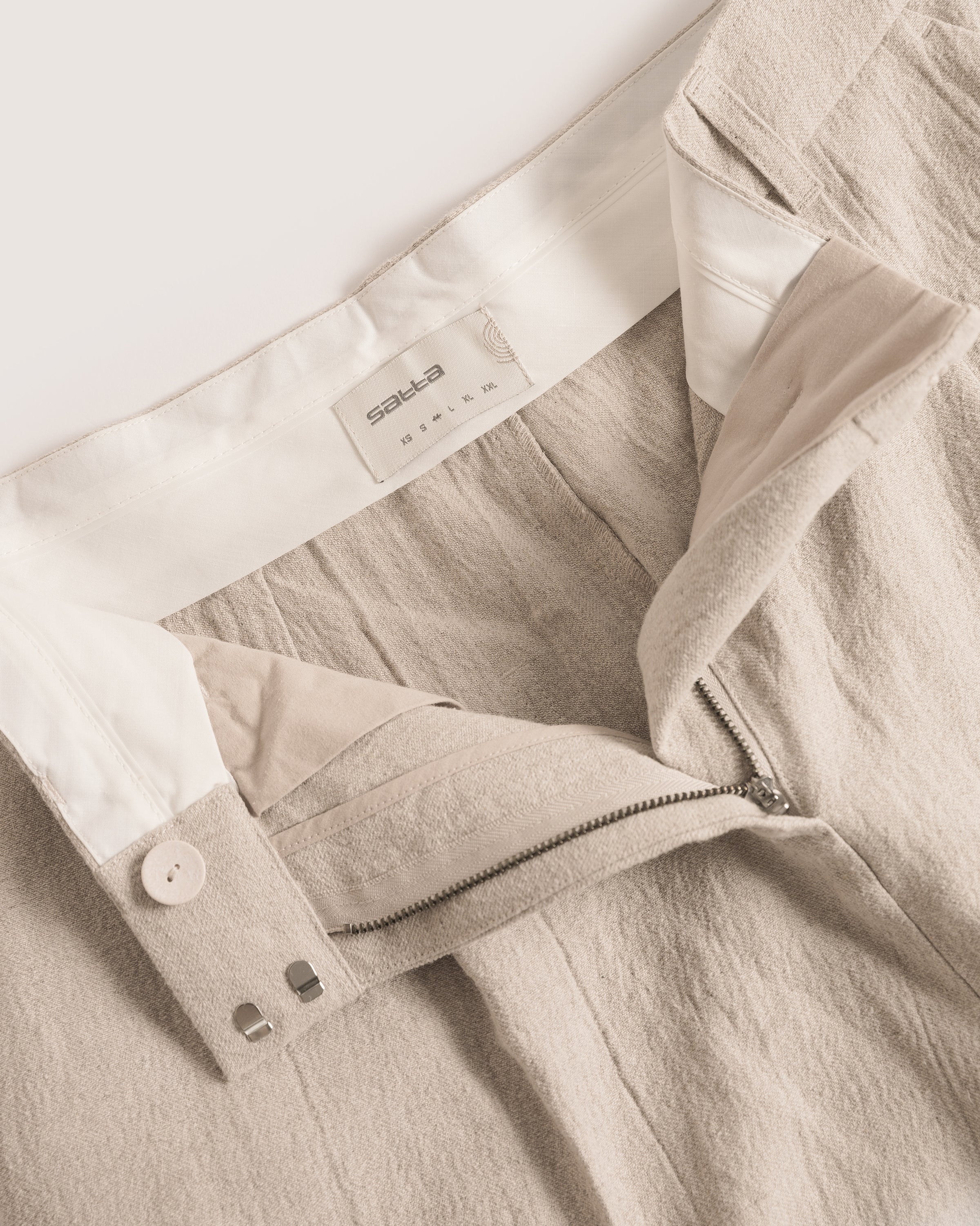 Satta Wide Leg Tailored Trouser [W] - Raw Ecru