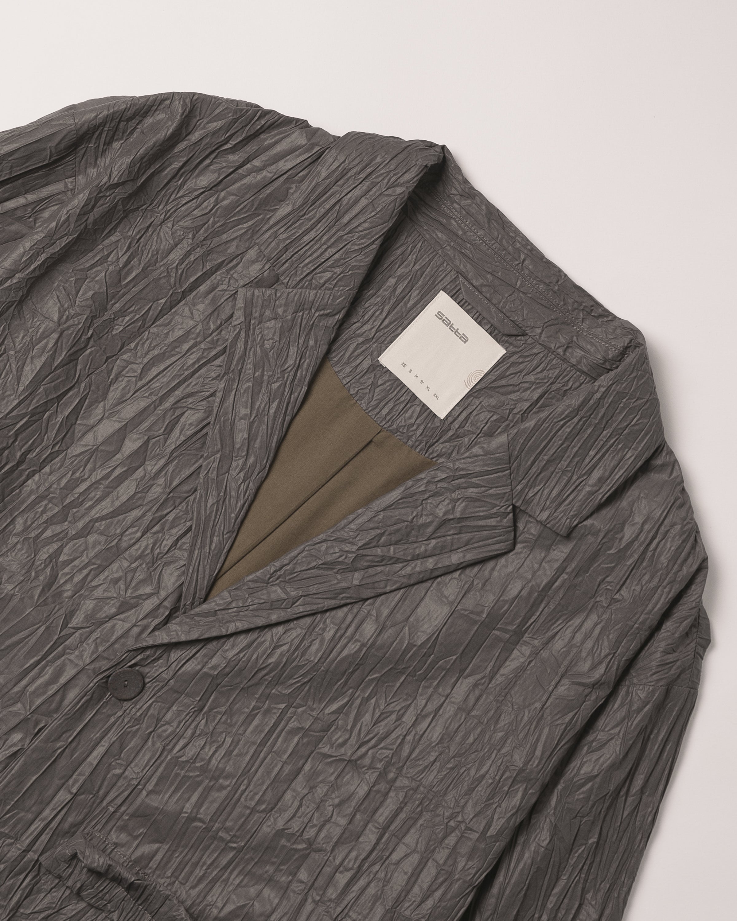 Satta Crinkle Blazer - Graphite