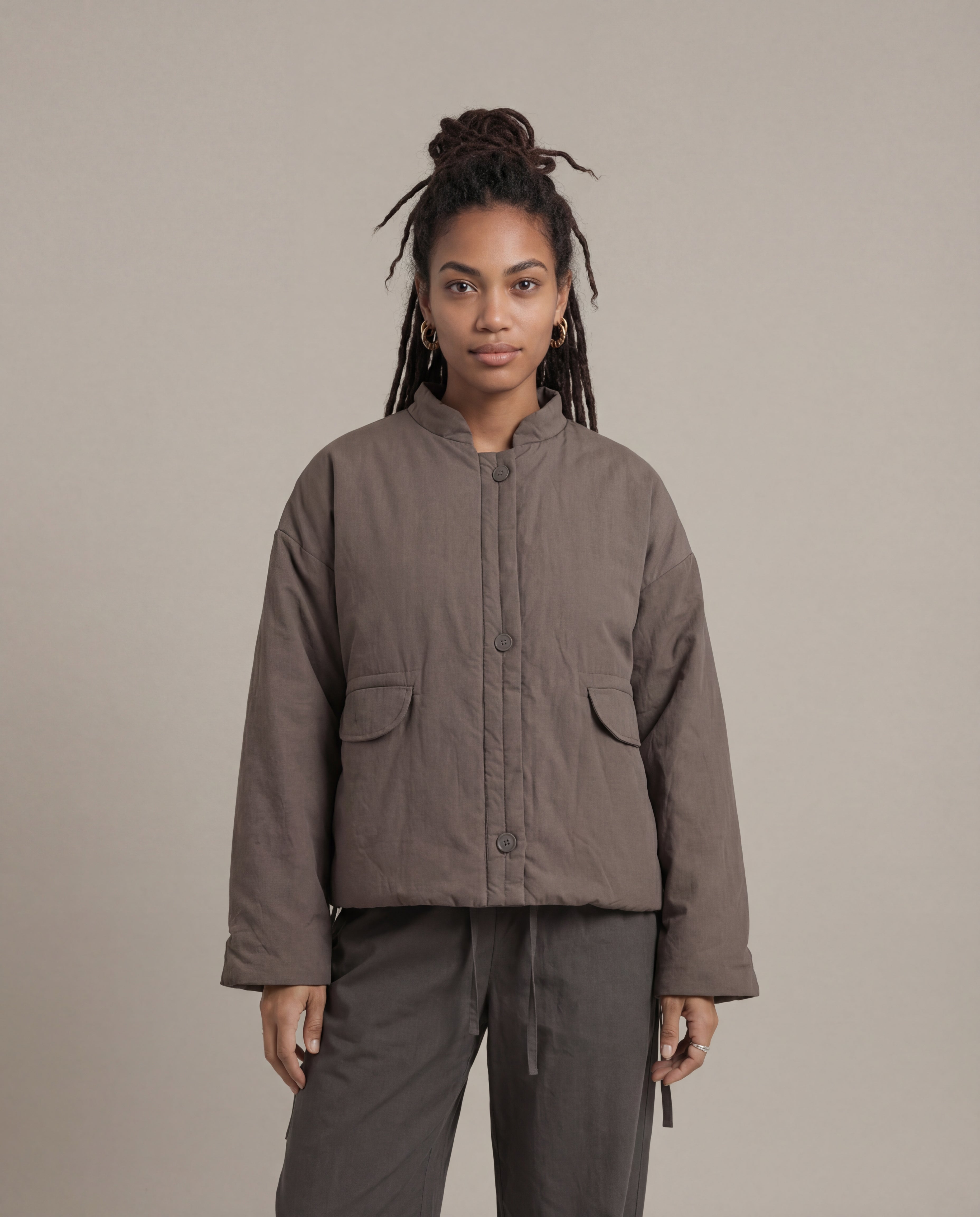 Cropped Maha Dojo [W] - Charcoal - SATTA
