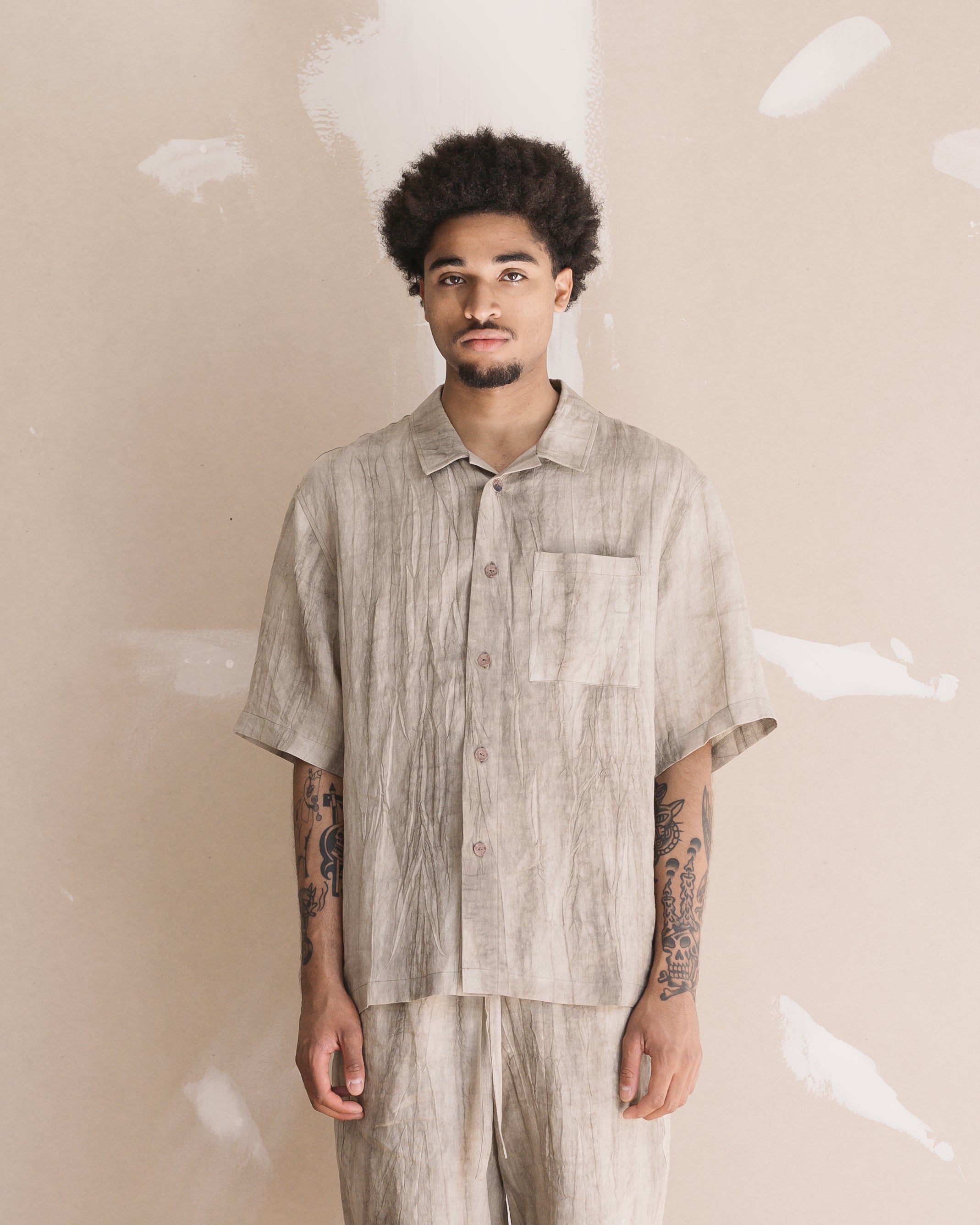 Satta Paseo Shirt - Marbled Grey