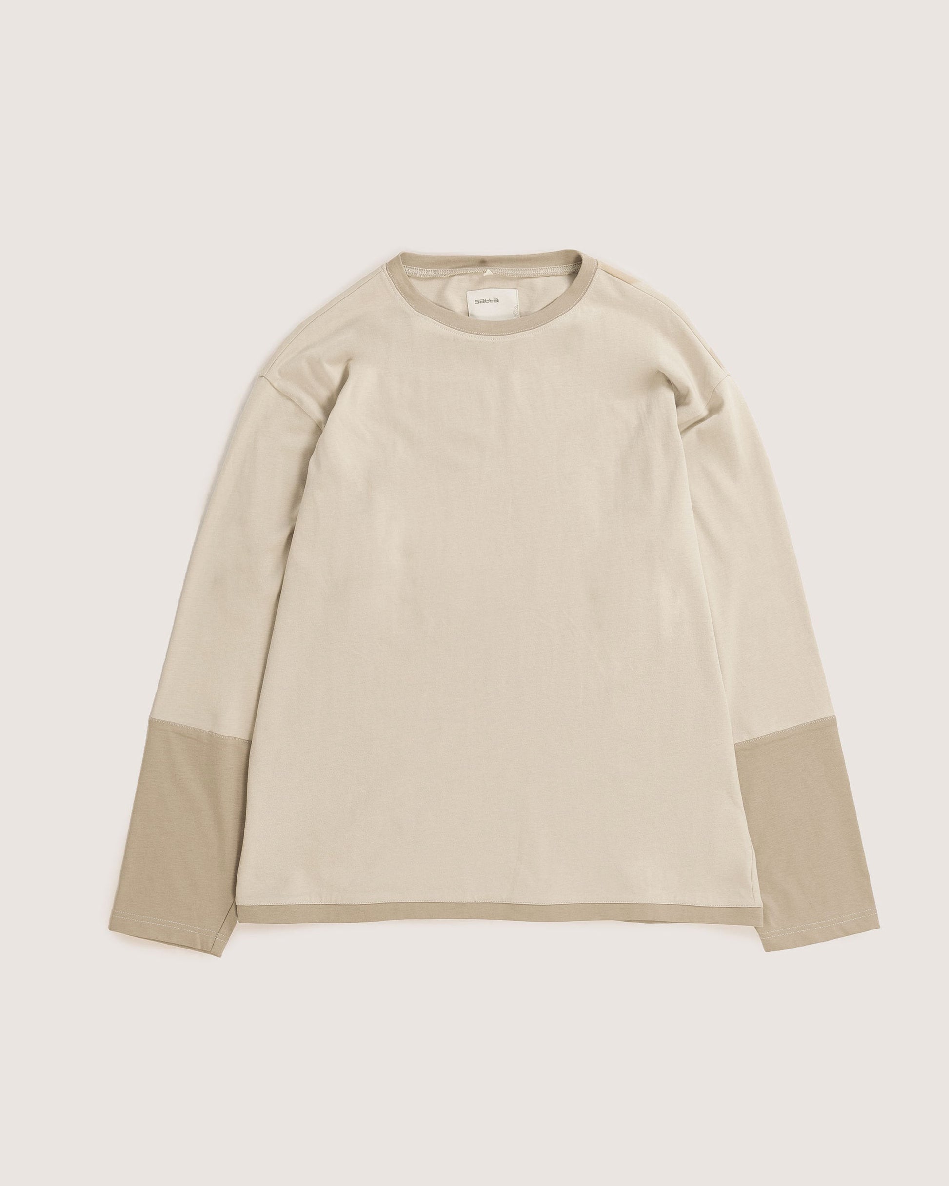 Ls Contrast Top - Light Stone