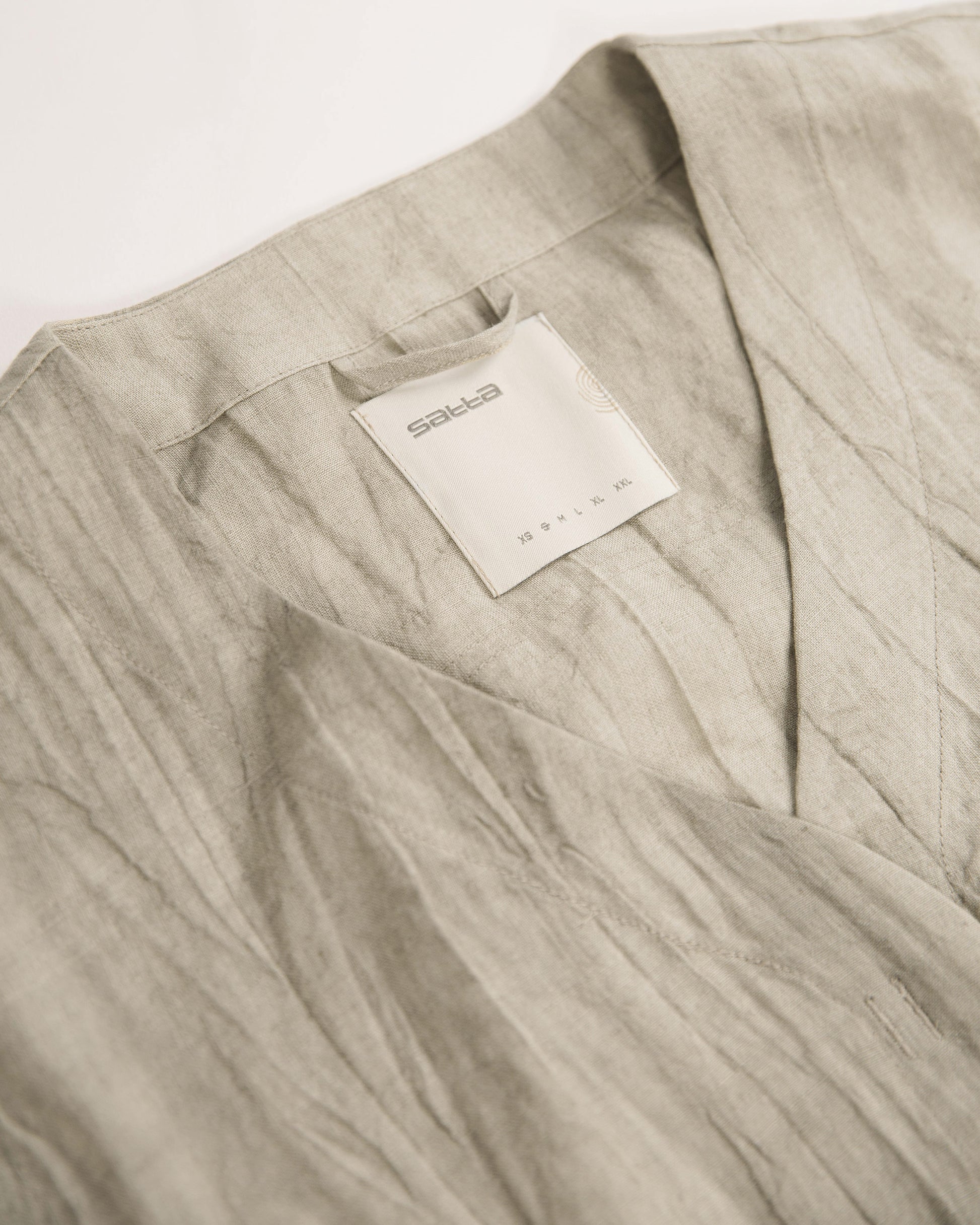 Uma Crop Shirt [W] - Marbled White / Grey