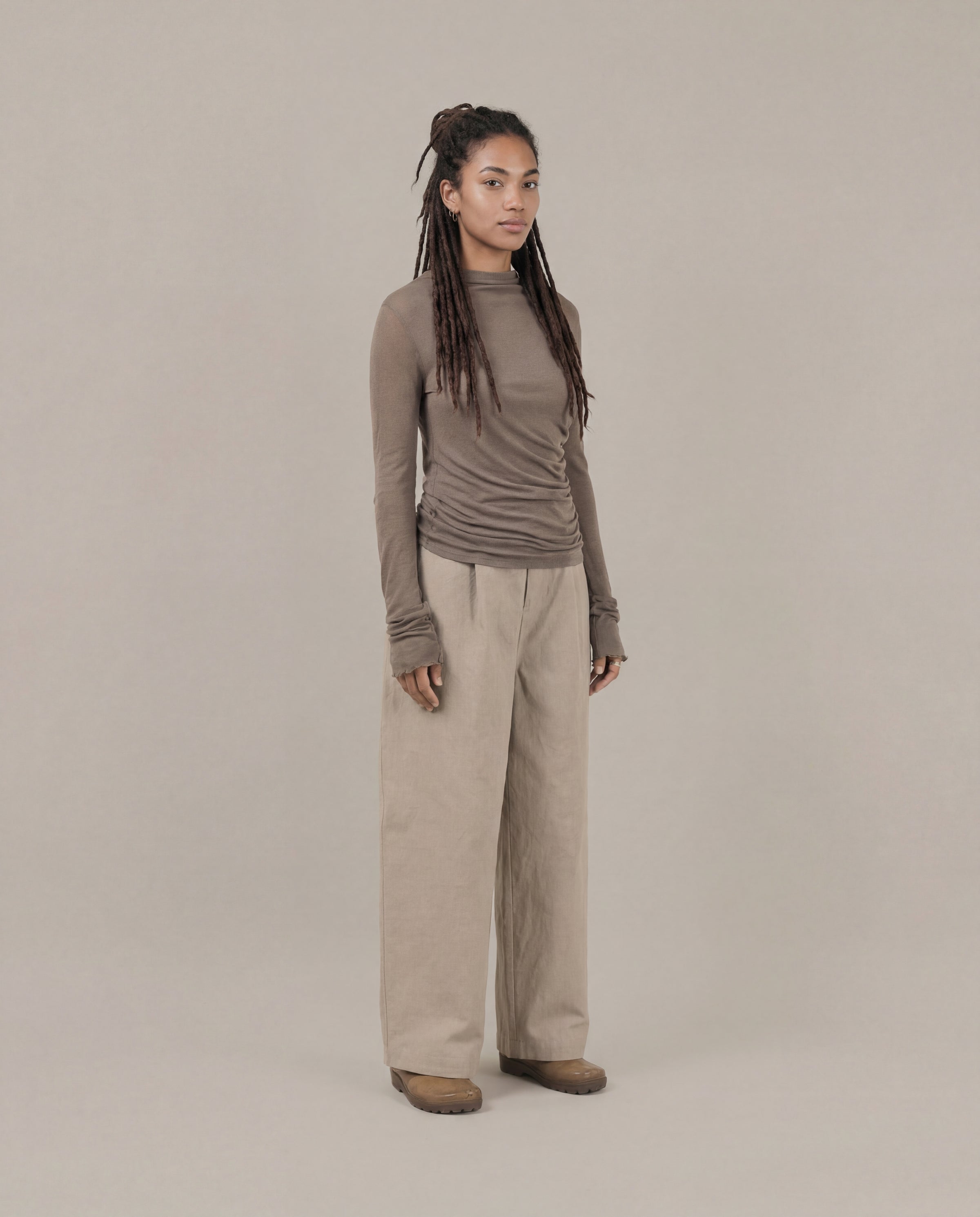 Satta Bulb Pant [W] - Dark Khaki