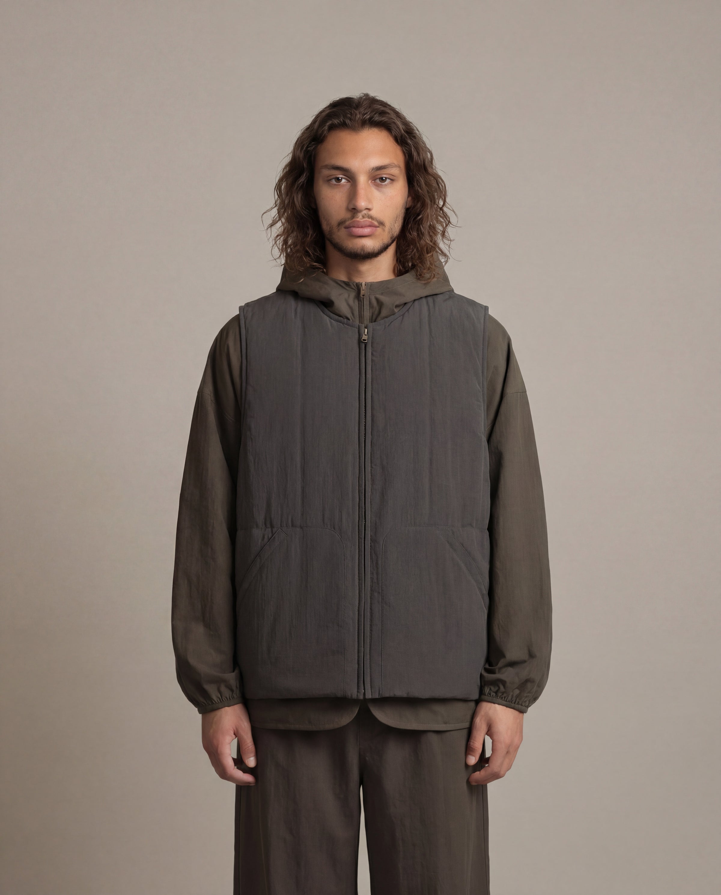 Satta Cloud Vest - Washed Black