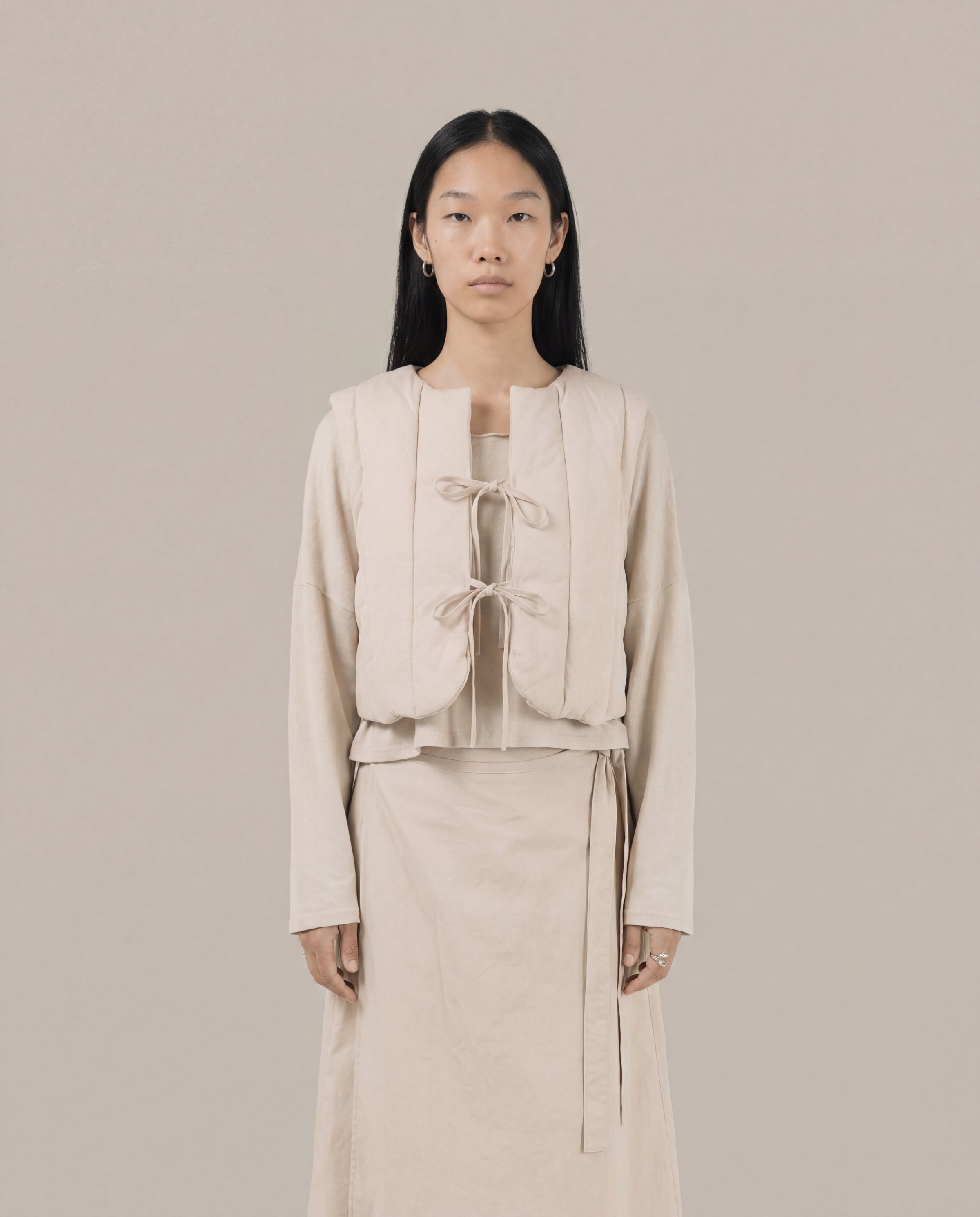 Satta Insulated Leaf Vest [W] - Ecru