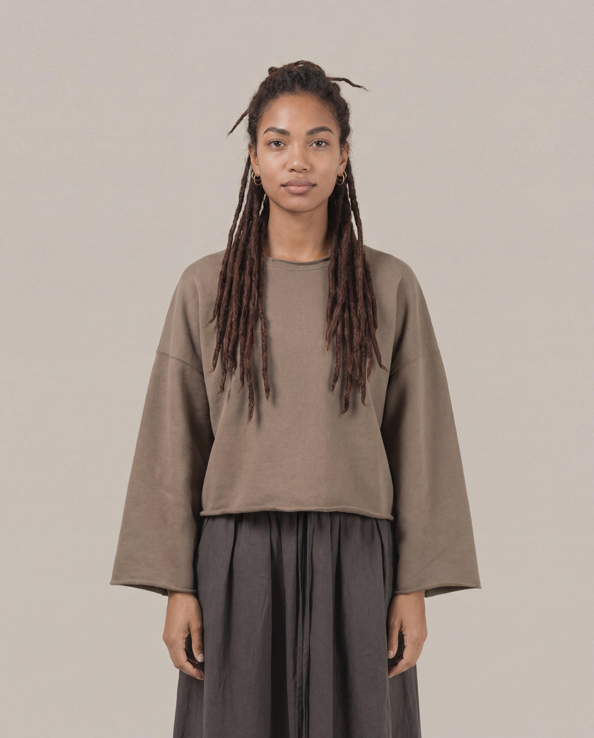 Satta Oversize Top [W] - Dark Khaki