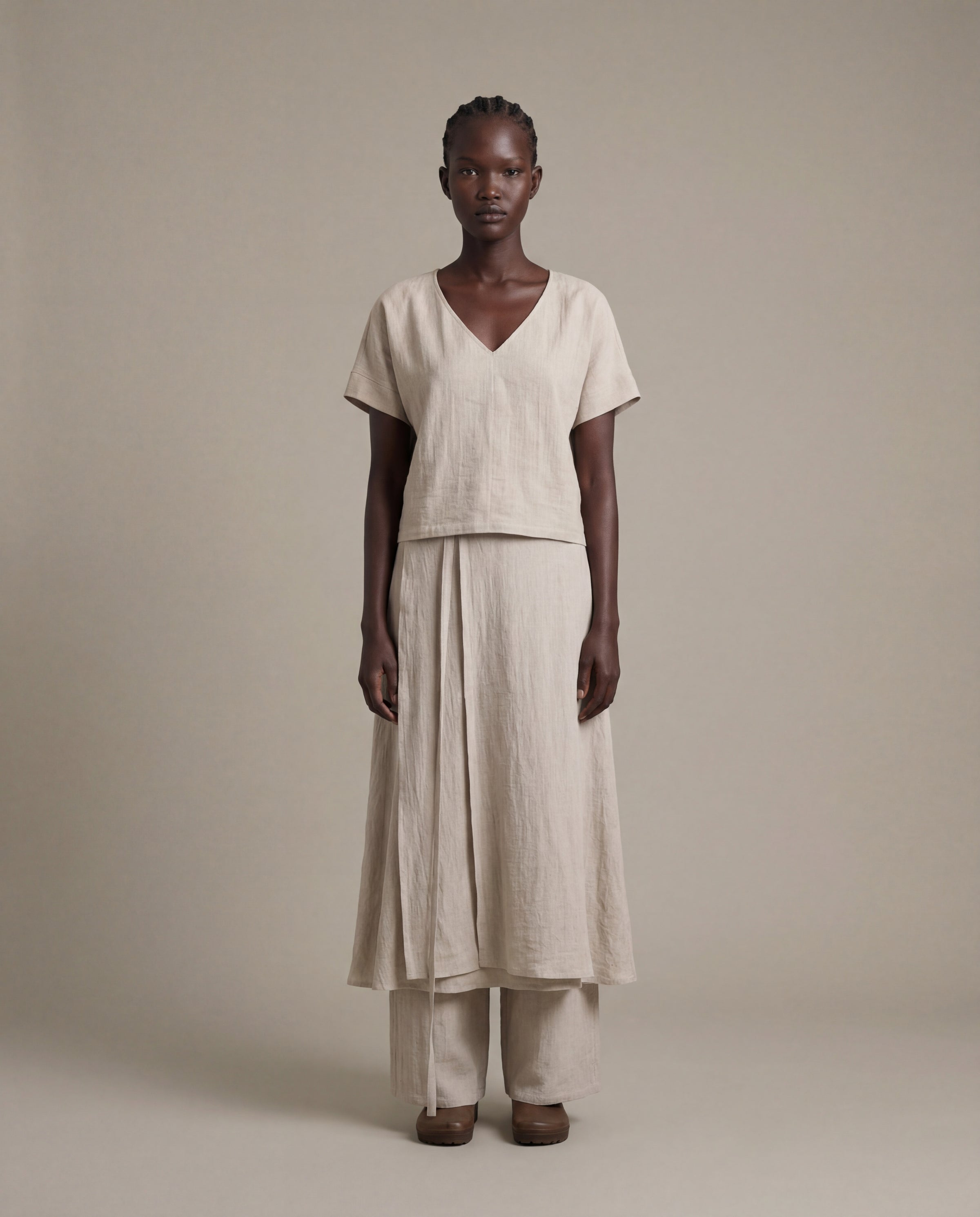 Satta Wrap Skirt [W] - Raw Ecru