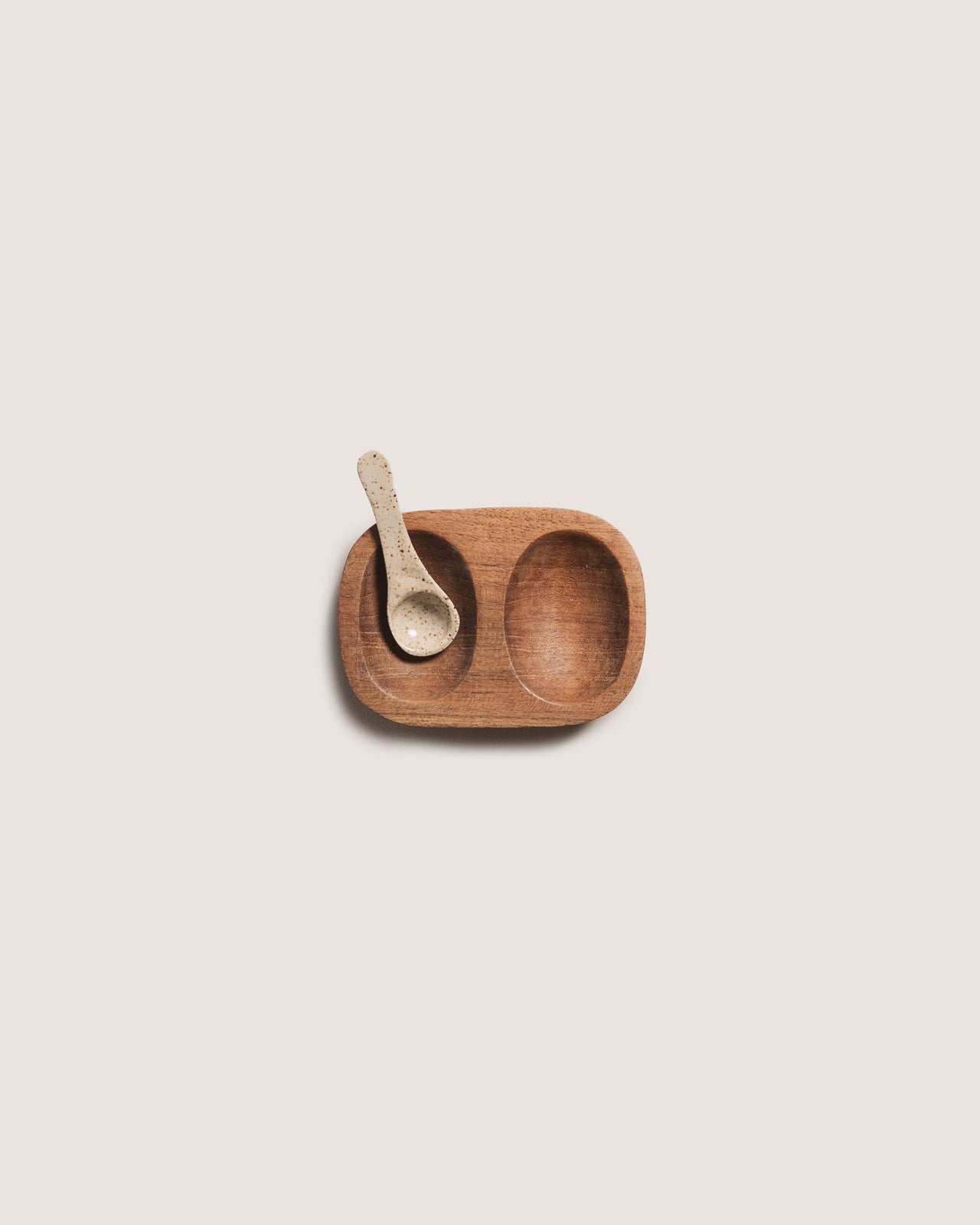 Satta | Salt and Pepper Bowl - Teak