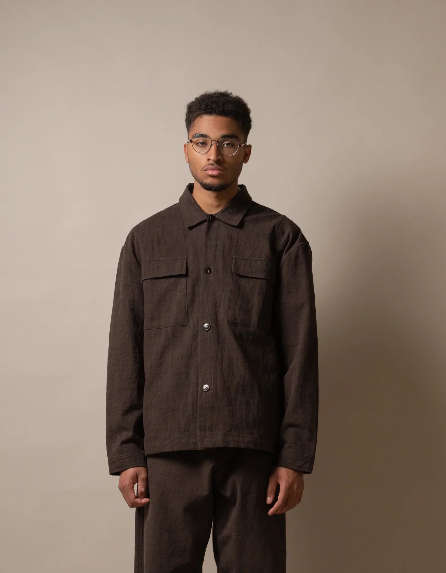 Satta | Box Jacket - Speckled Brown